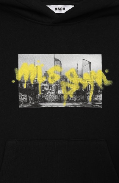 Хлопковое худи MSGM KIDS, арт. F6MSJBHS240, фото 3