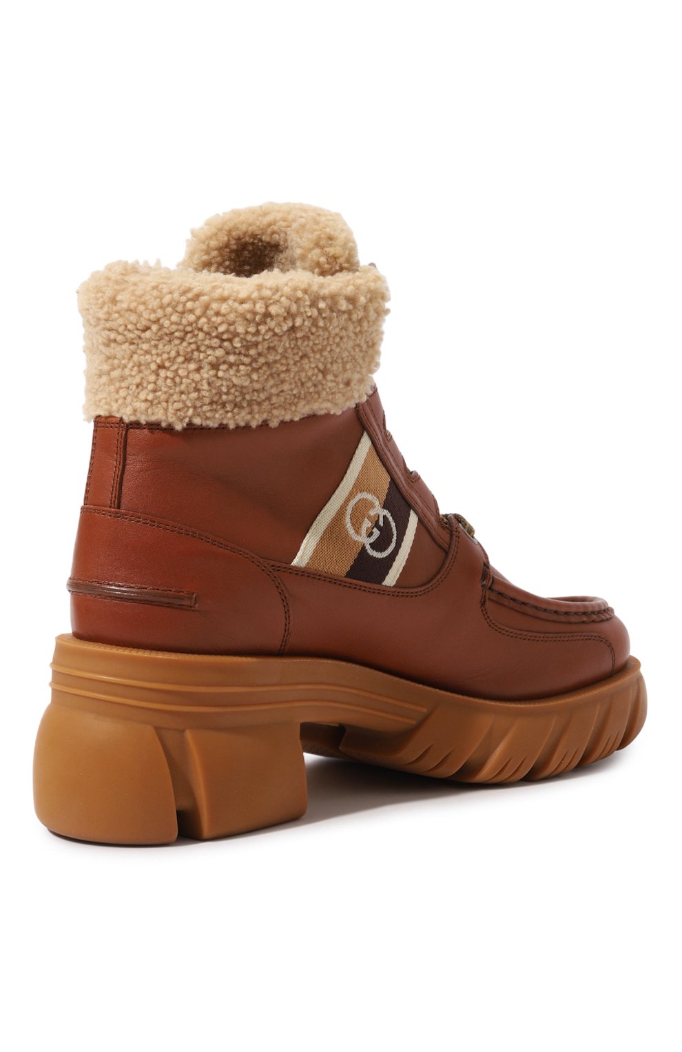 Кожаные ботинки romance GUCCI, арт. 670406 DTNH0, фото 5