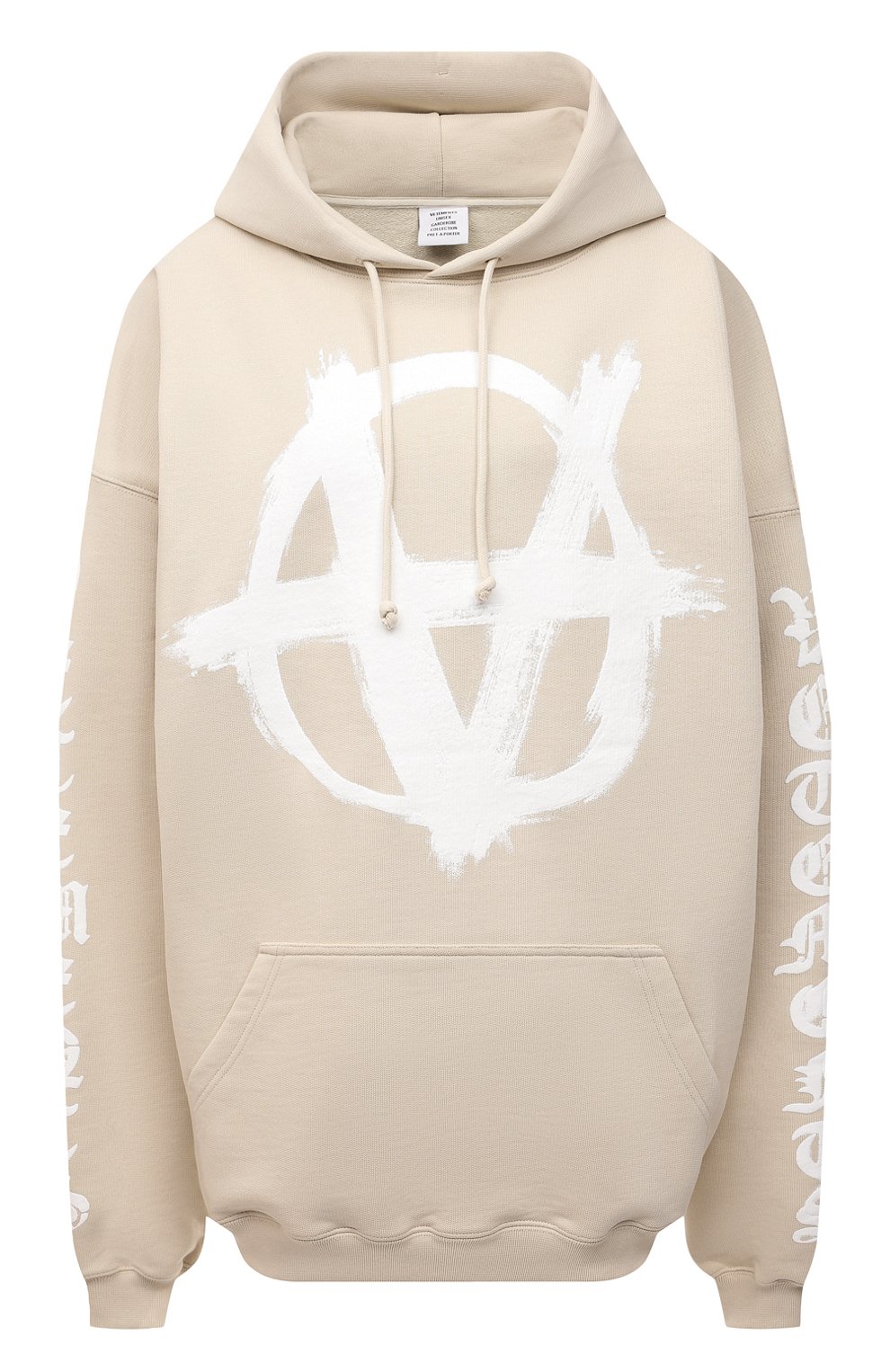  Хлопковое худи VETEMENTS, арт. UE52TR460W 1601/W, фото 1