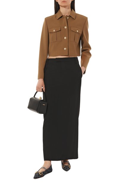 Текстильные балетки GUCCI синего цвета по цене 99360 руб., арт. 635101 2KQ80, фото 2 Текстильные балетки GUCCI, арт. 635101 2KQ80, фото 2