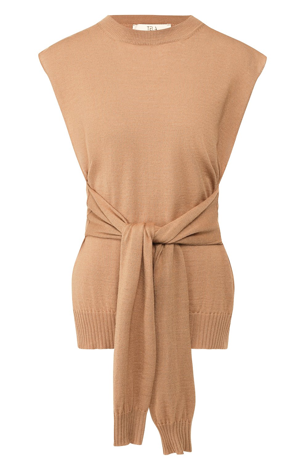 Жилет TELA бежевого цвета по цене 13800 руб., арт. A8 0147 07 T109, фото 1 Жилет TELA, арт. A8 0147 07 T109, фото 1