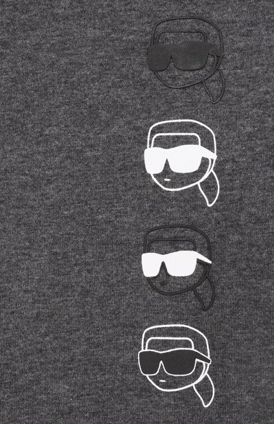 Хлопковый лонгслив KARL LAGERFELD KIDS, арт. Z30951, фото 3