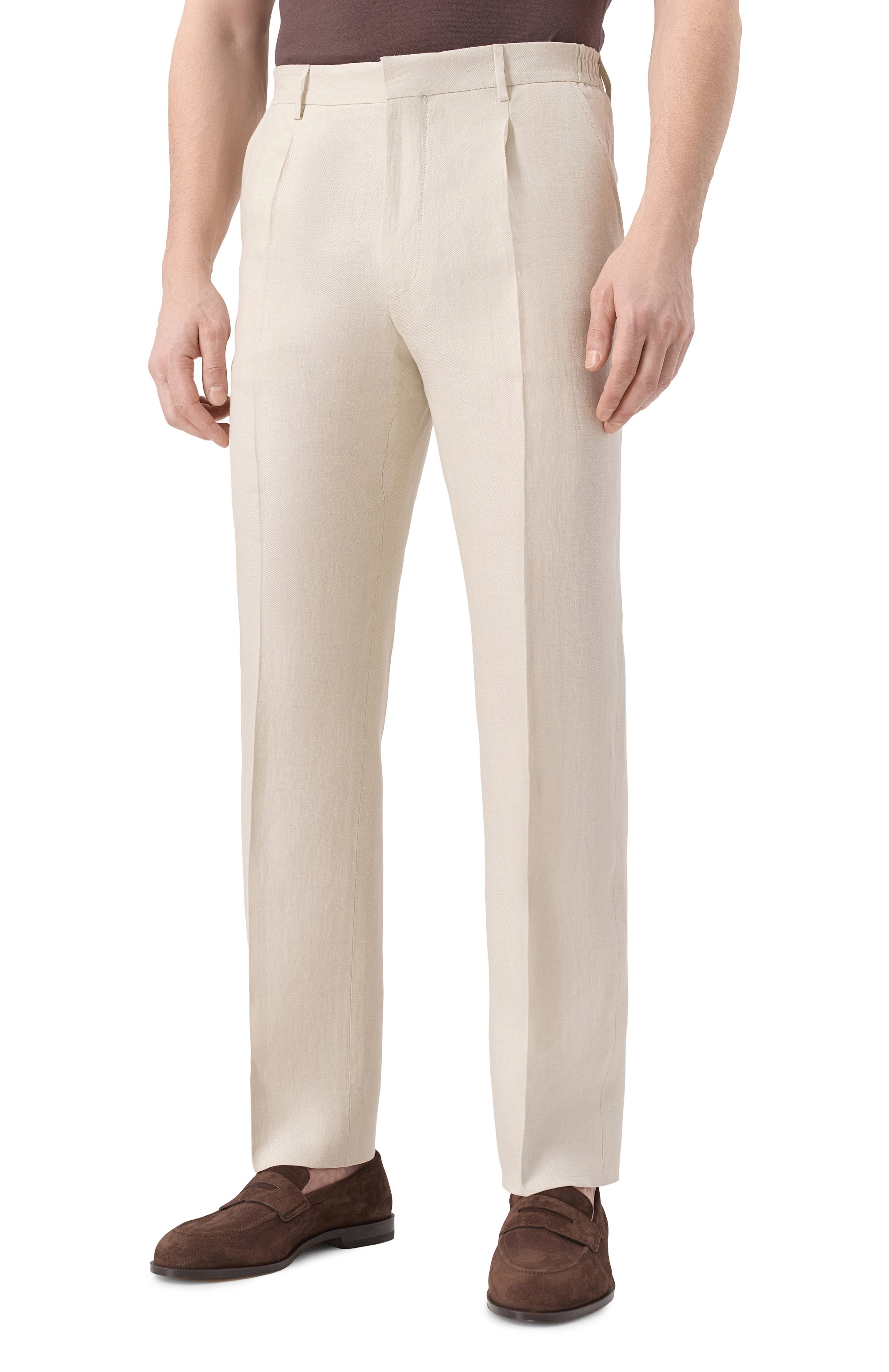 Льняные брюки CORNELIANI, арт. 254592-2514108, фото 3