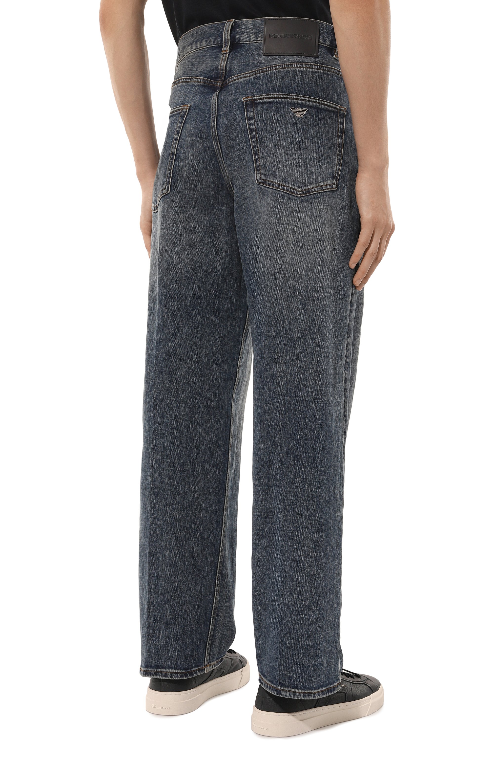 Джинсы EMPORIO ARMANI синего цвета по цене 29200 руб., арт. 6D1J74/1DTSZ, фото 4 Джинсы EMPORIO ARMANI, арт. 6D1J74/1DTSZ, фото 4