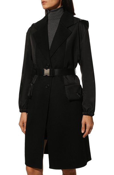 Кашемировое пальто PRADA, арт. P670OH-1ZCK-F0806-212, фото 3