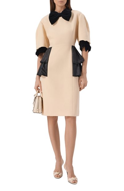 Платье из шерсти и шелка VALENTINO, арт. 7B0VAGG0/1CF, фото 2