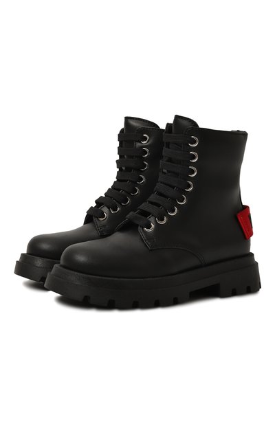 Кожаные ботинки MOSCHINO, арт. 78769/VAR2/28-35