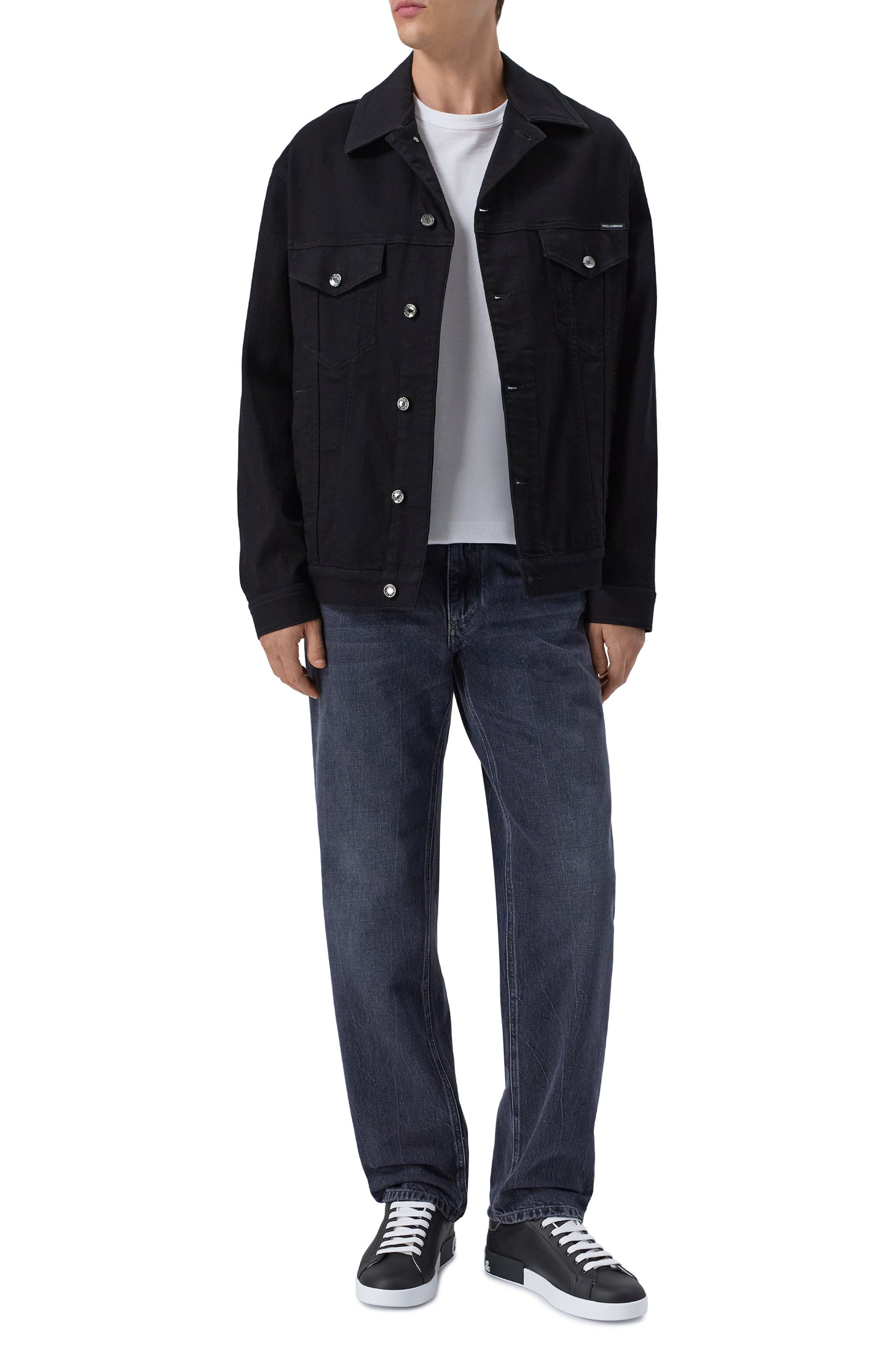 Кожаные кеды portofino DOLCE & GABBANA, арт. CS2216/AH527, фото 2