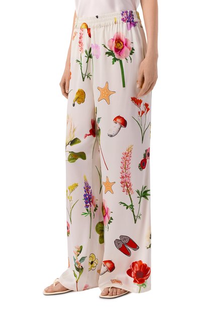 Шелковые брюки YANINA кремового цвета по цене 120060 руб., арт. T-3110B, фото 3 Шелковые брюки YANINA, арт. T-3110B, фото 3