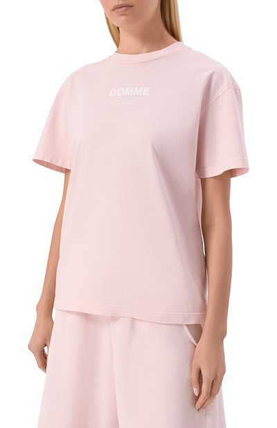 Хлопковая футболка COMME DES FUCKDOWN розового цвета по цене 8710 руб., арт. CFABW01582, фото 3 Хлопковая футболка COMME DES FUCKDOWN, арт. CFABW01582, фото 3