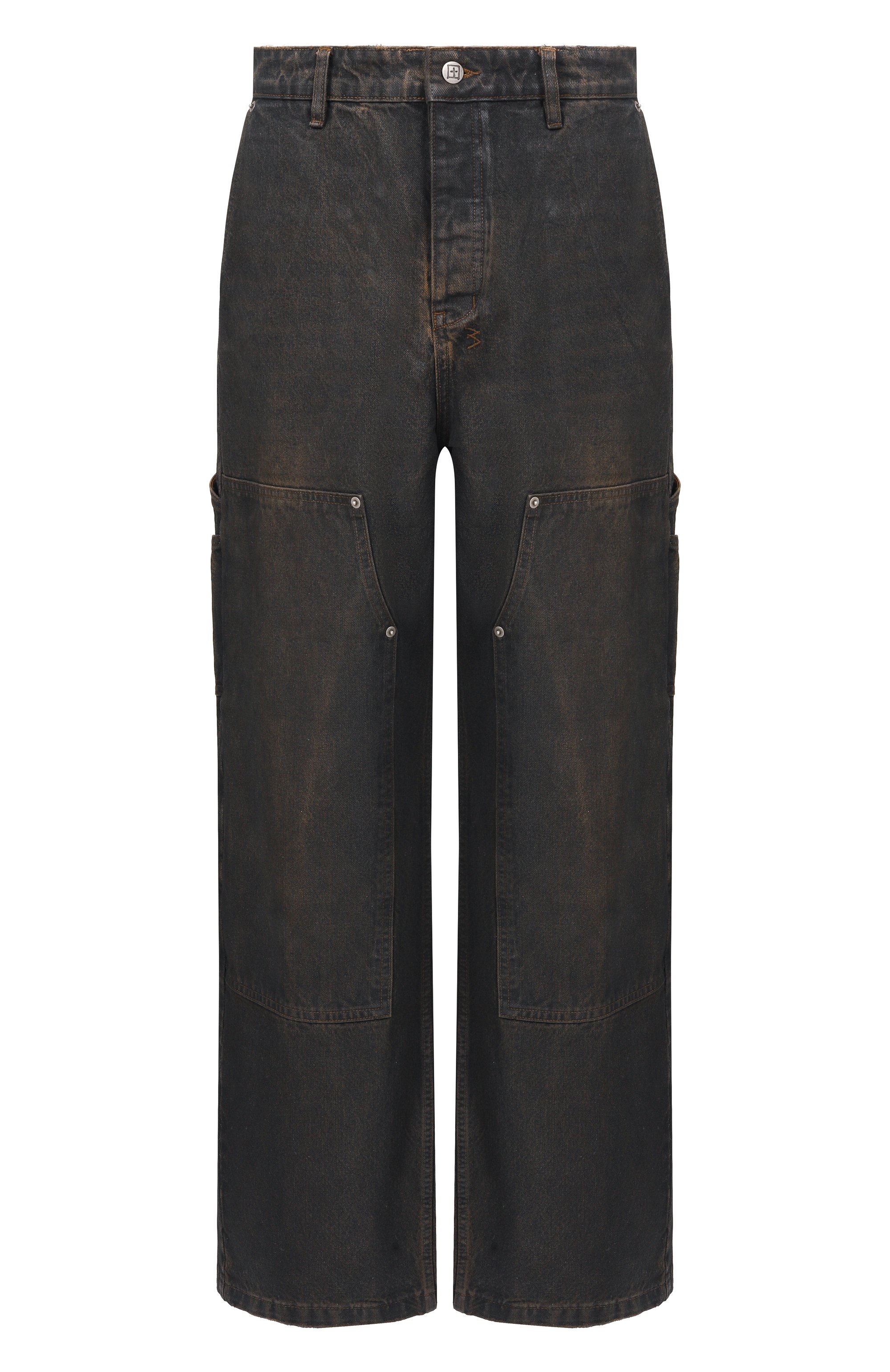 Джинсы maxx operator grease KSUBI темно-коричневого цвета по цене 38700 руб., арт. MPS26PA008, фото 1 Джинсы maxx operator grease KSUBI, арт. MPS26PA008, фото 1