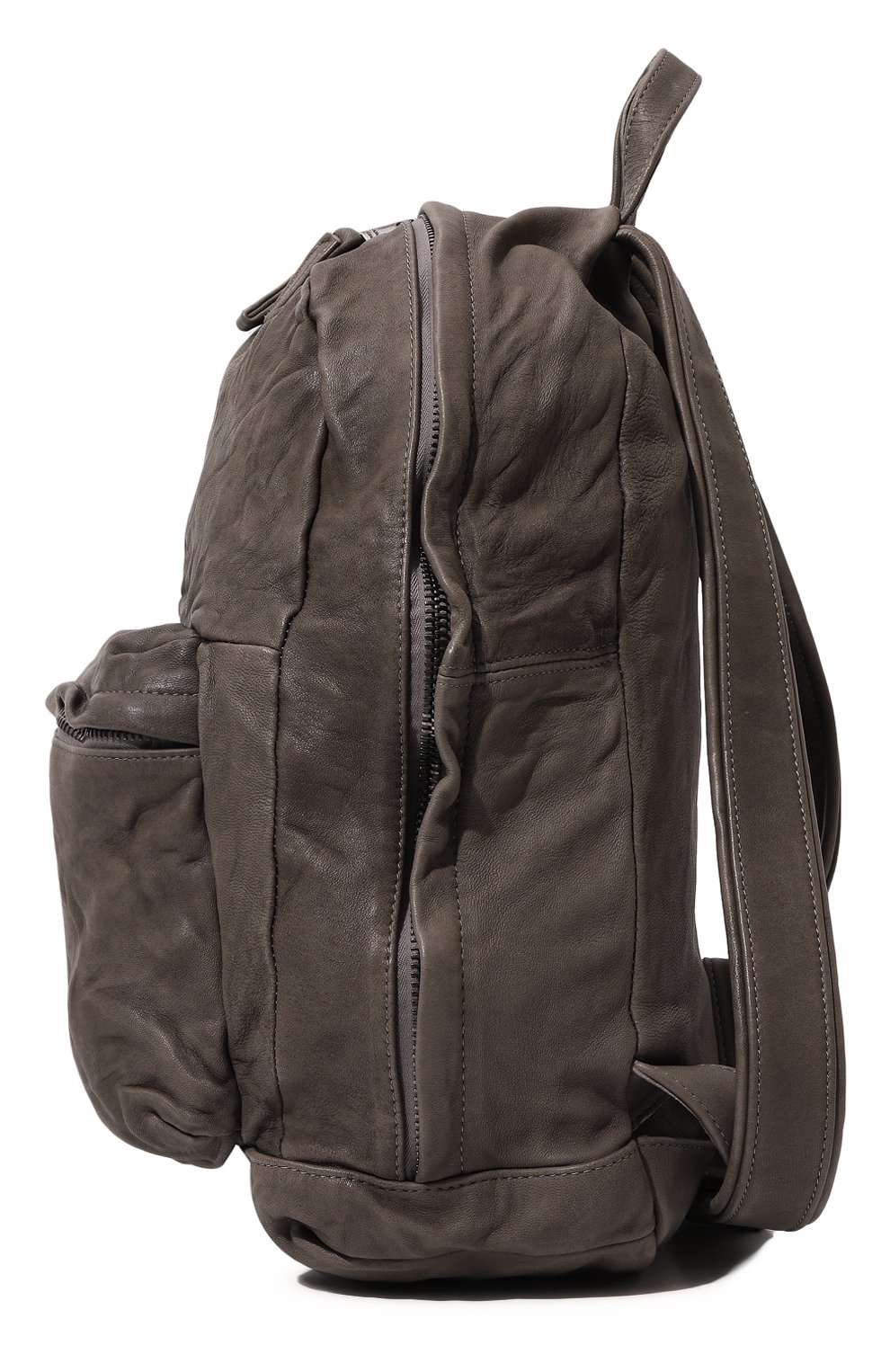 Кожаный рюкзак GIORGIO BRATO темно-серого цвета по цене 77950 руб., арт. BS23S2401V, фото 4 Кожаный рюкзак GIORGIO BRATO, арт. BS23S2401V, фото 4