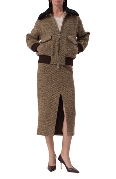 Бомбер SELF-PORTRAIT, арт. RS25-084JA-BR, фото 2