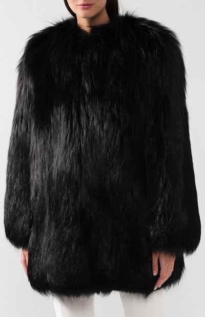 Шуба из меха лисы SAINT LAURENT, арт. 539852/Y7QN2, фото 3