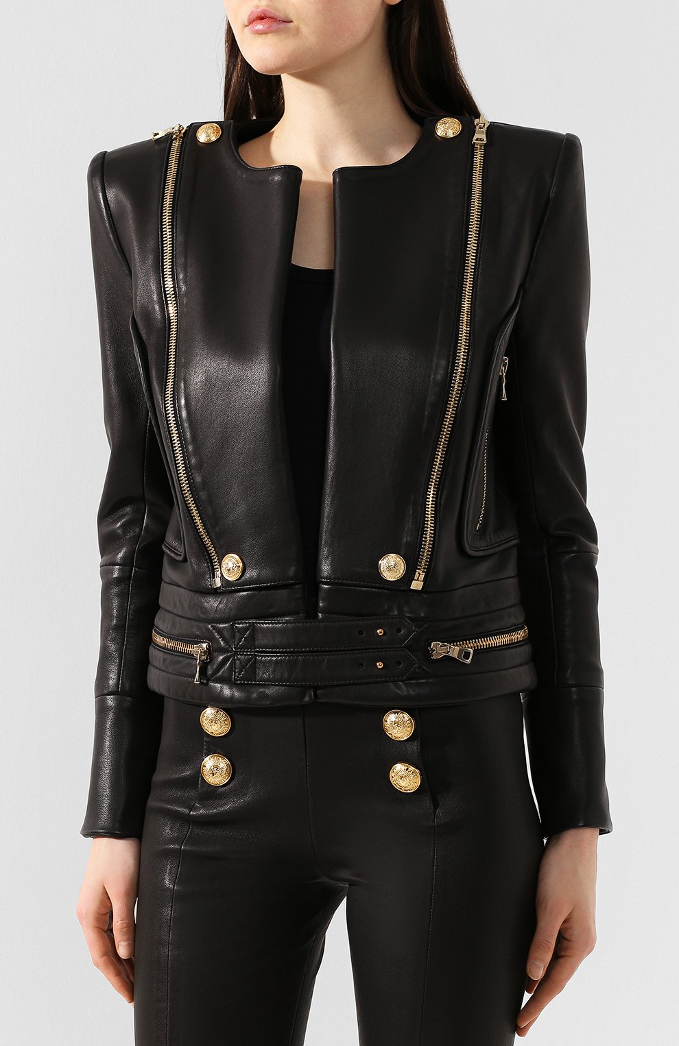 Кожаная куртка BALMAIN, арт. RF18891/L053, фото 3