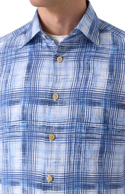 Льняная рубашка KITON, арт. UMCNERH0924407, фото 5