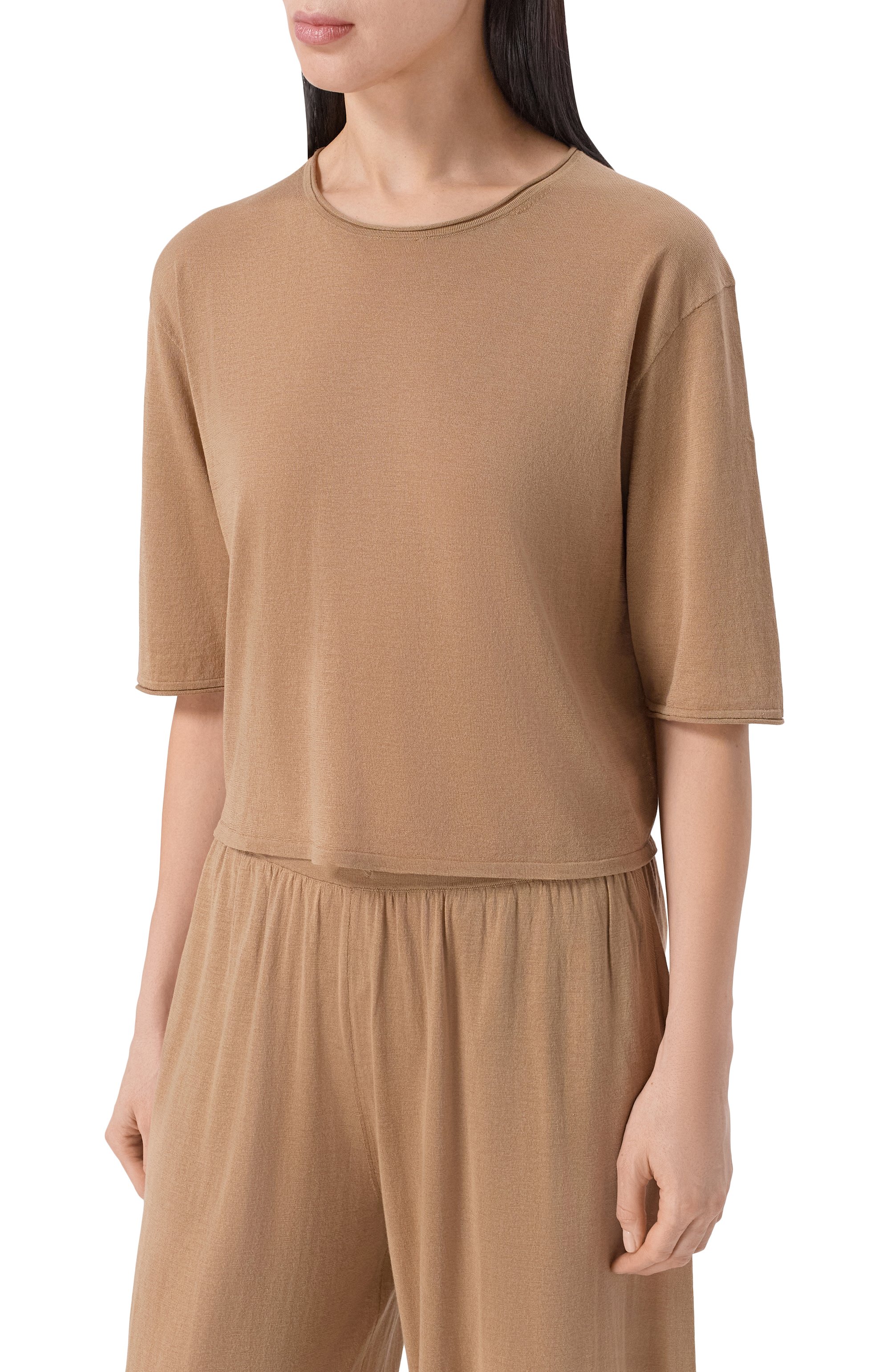 Футболка из шелка и хлопка 12 STOREEZ, арт. 136937, фото 3