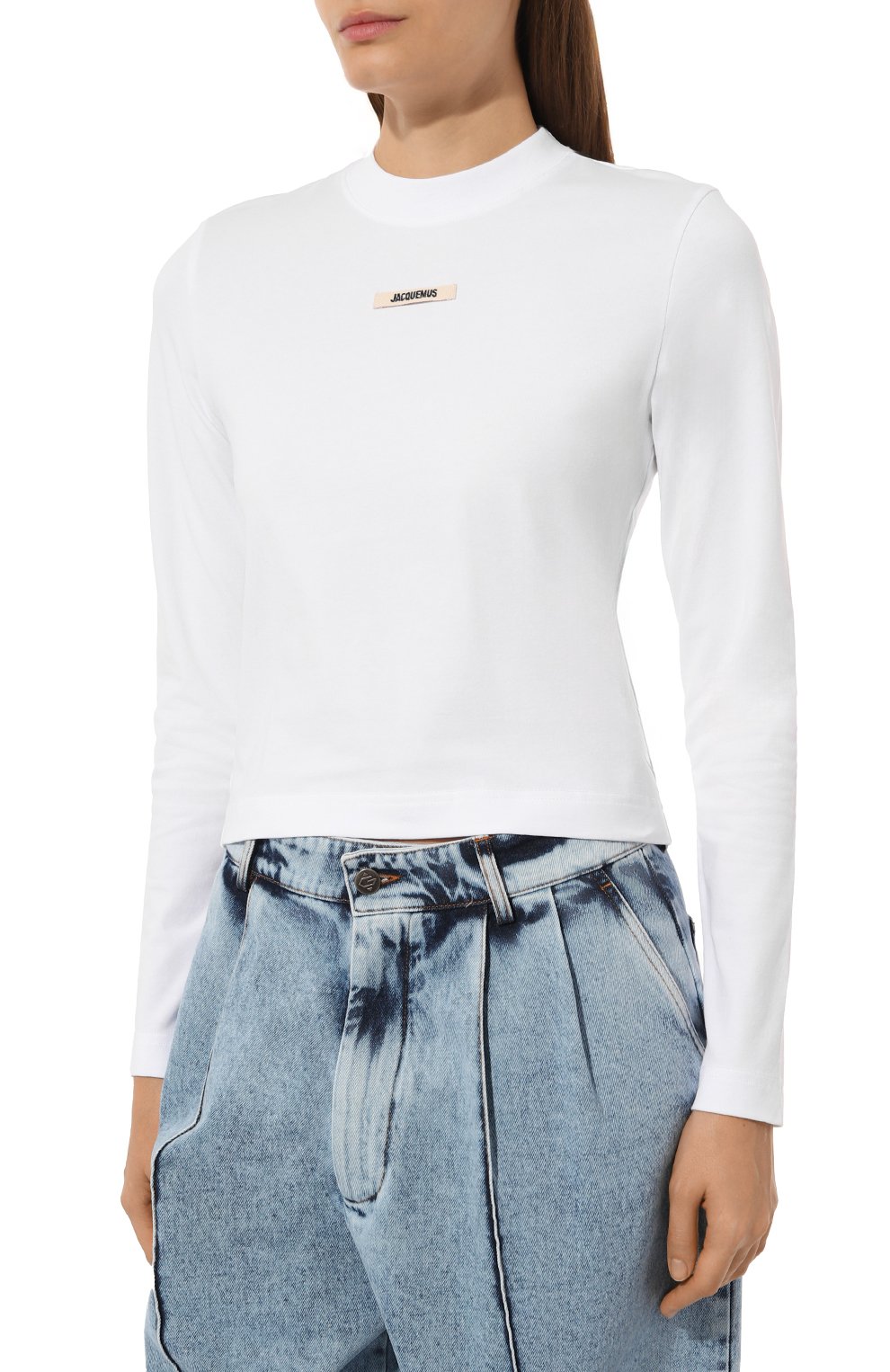 Хлопковый лонгслив JACQUEMUS, арт. 24E241JS155/2031, фото 3