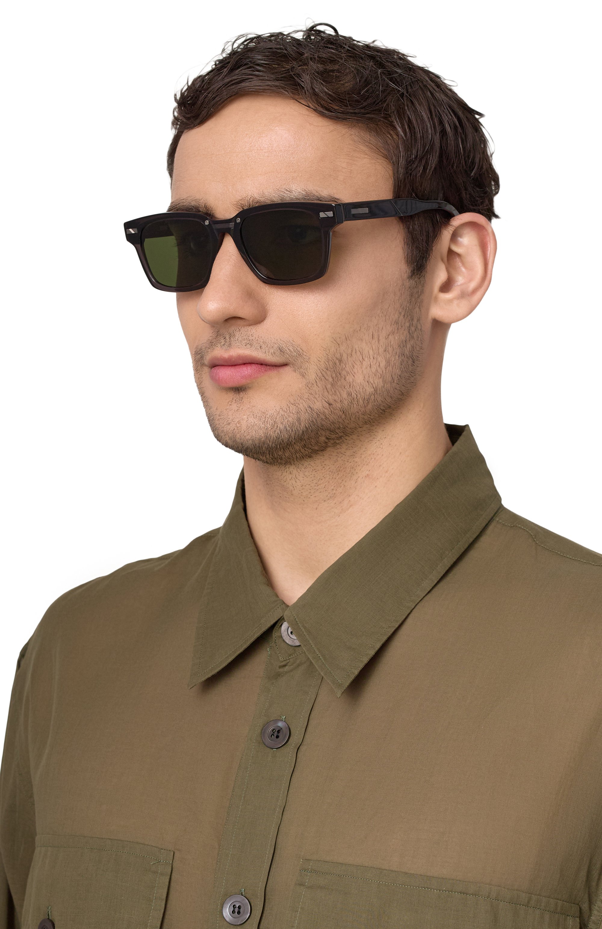 Солнцезащитные очки MOVITRA зеленого цвета по цене 78550 руб., арт. M0MENTUM 05-C1, фото 2 Солнцезащитные очки MOVITRA, арт. M0MENTUM 05-C1, фото 2