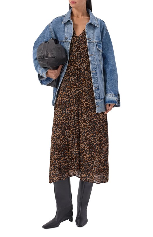 Платье из вискозы The Kooples FR0B31093K Леопардовый  FR0B31093K Фото 2
