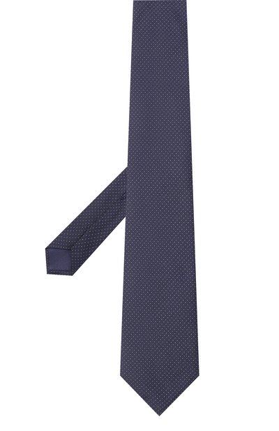 Шелковый галстук ZILLI темно-синего цвета по цене 38600 руб., арт. CRAV02M0600VJPP00, фото 3 Шелковый галстук ZILLI, арт. CRAV02M0600VJPP00, фото 3