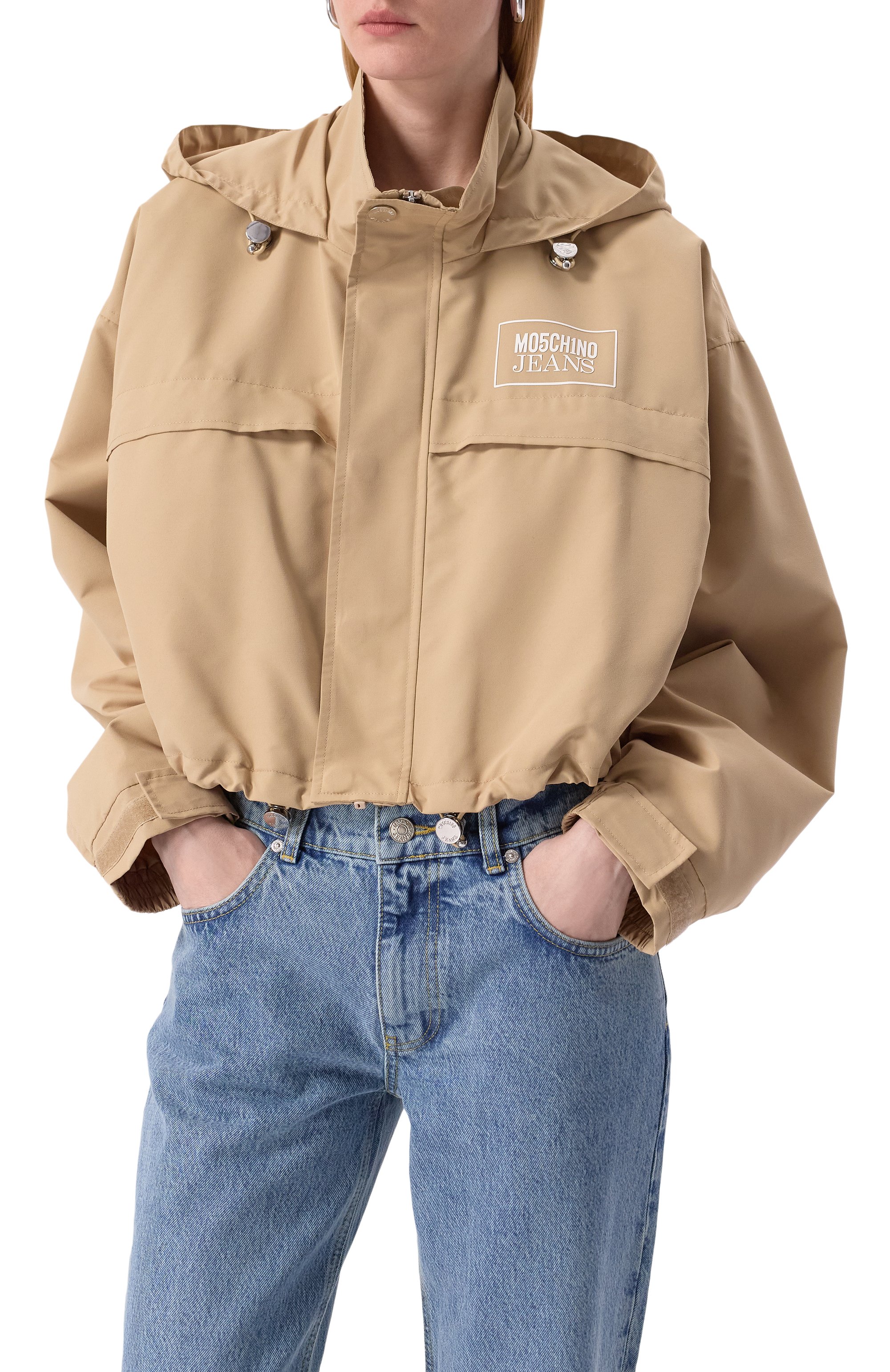 Ветровка M05CH1NO JEANS бежевого цвета по цене 52450 руб., арт. A0605/3220, фото 3 Ветровка M05CH1NO JEANS, арт. A0605/3220, фото 3