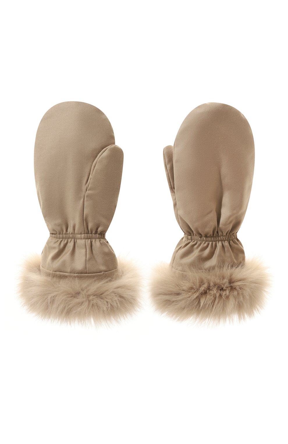 Пуховые варежки YVES SALOMON ENFANT, арт. 23WEA016XXW02W, фото 2