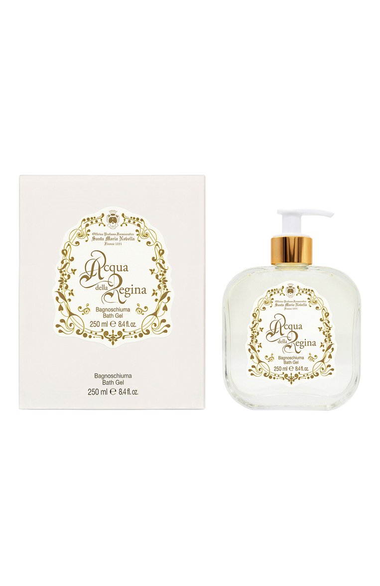 Гель для душа acqua della regina (250ml) SANTA MARIA NOVELLA бесцветного цвета, арт. SMN3231102 | Фото 2 (Косметика кросс-кт: Уход У; Назначение: Для тела; Unisex: Unisex; Региональные ограничения белый список (Axapta Mercury): Не проставлено; Нос: Не проставлено; Тип продукта: Гели)