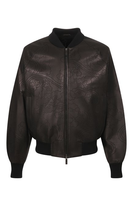 Мужской кожаный бомбер GIORGIO ARMANI, арт. GM003286/AF25013