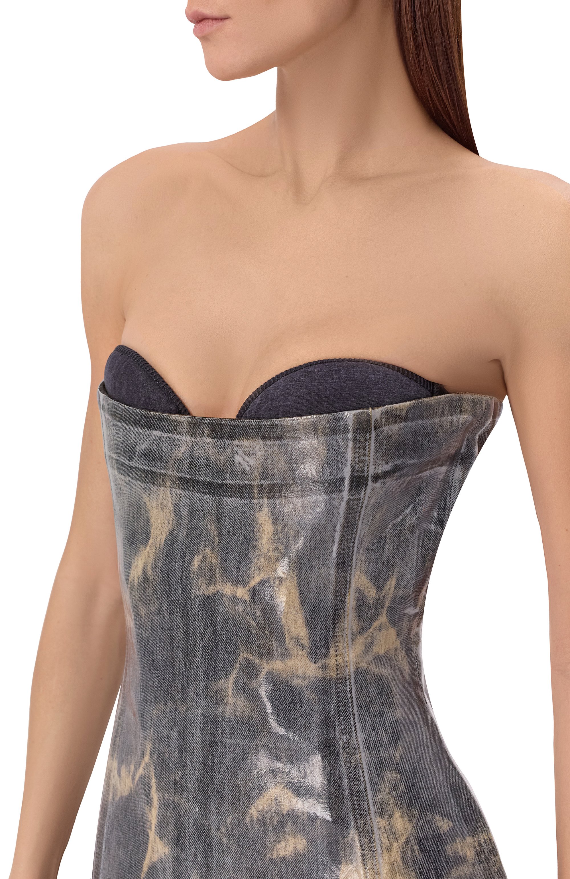 Джинсовый топ-корсет DIESEL, арт. A21363/007DP, фото 5