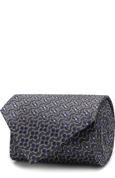 Мужской шелковый галстук с узором ZEGNA, арт. Z3E00/1XW