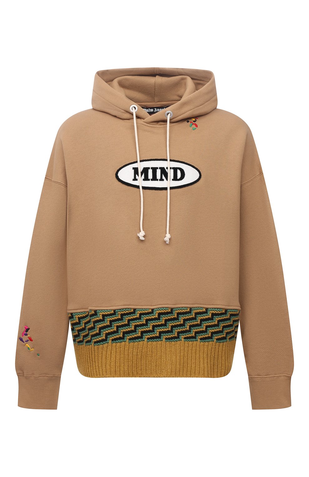 Хлопковое худи palm angels x missoni PALM ANGELS бежевого цвета по цене 92150 руб., арт. PMBB110F21FLE0016110, фото 1 Хлопковое худи palm angels x missoni PALM ANGELS, арт. PMBB110F21FLE0016110, фото 1