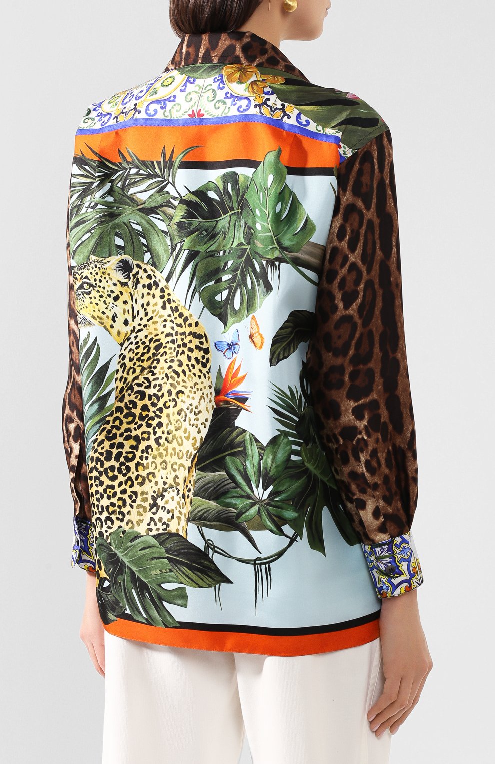 Шелковая блузка DOLCE & GABBANA, арт. F5N12T/GDV21, фото 4