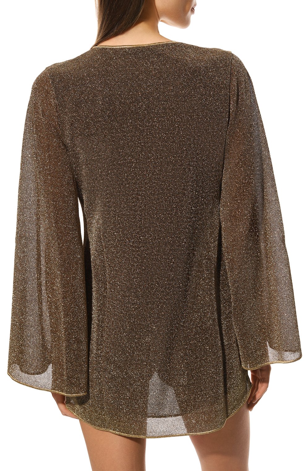 Платье OSEREE золотого цвета по цене 39900 руб., арт. LKF224/LUREX/SAND, фото 4 Платье OSEREE, арт. LKF224/LUREX/SAND, фото 4