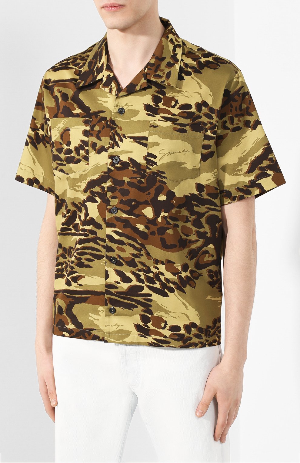 Хлопковая рубашка GIVENCHY, арт. BM60DT12P4, фото 3