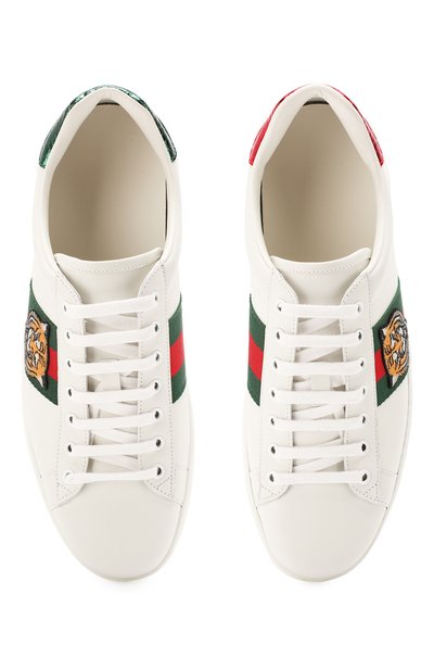 Кожаные кеды ace GUCCI, арт. 457132/A38G0, фото 5