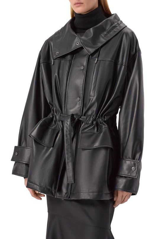 Кожаная парка MVST M25.1PW.L005/BIG SIZE/NEW PARIS Чёрный  M25.1PW.L005/BIG SIZE/NEW PARIS Фото 3