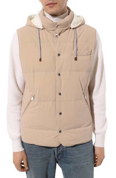 Пуховый жилет BRUNELLO CUCINELLI, арт. MM4031716, фото 3