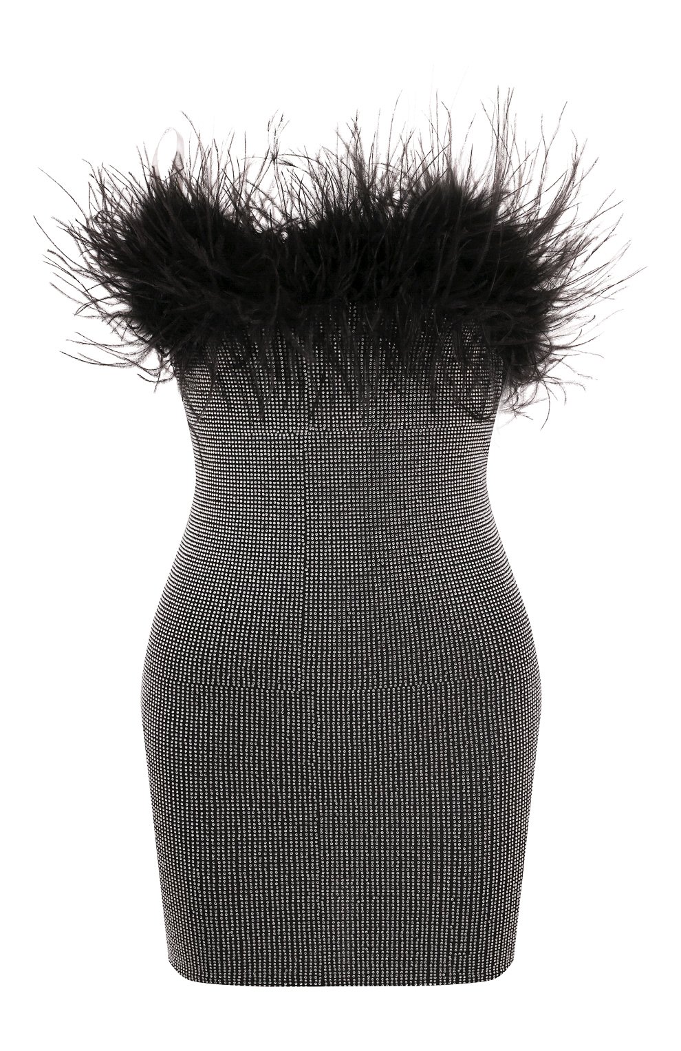 Платье с отделкой стразами и перьями LOULOU, арт. 0007, фото 1