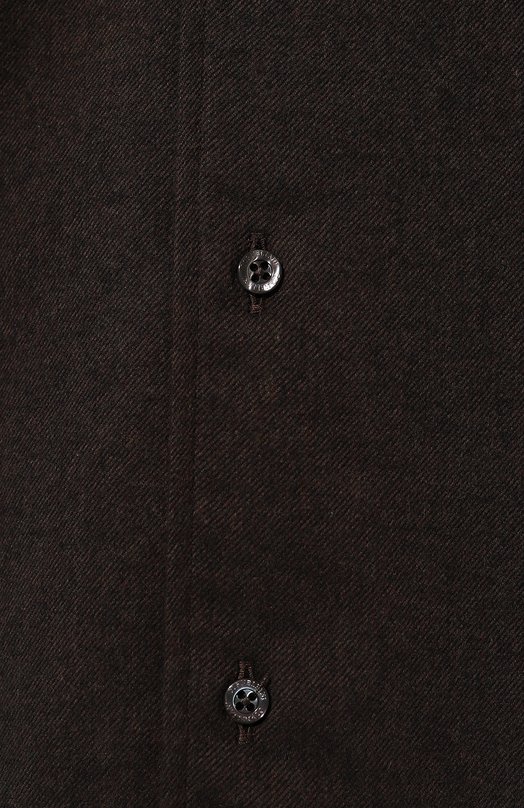 Хлопковая рубашка Corneliani 94P156-9411510 Коричневый  94P156-9411510 Фото 5