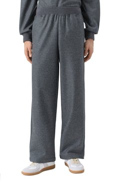 Мужские шерстяные брюки JIL SANDER серого цвета, арт. J61KA0043/J40045 | Фото 3 (Материал внешний: Шерсть; Длина (брюки, джинсы): Стандартные; Стили: Спорт-шик; Случай: Повседневный; Силуэт М (брюки): Прямые)
