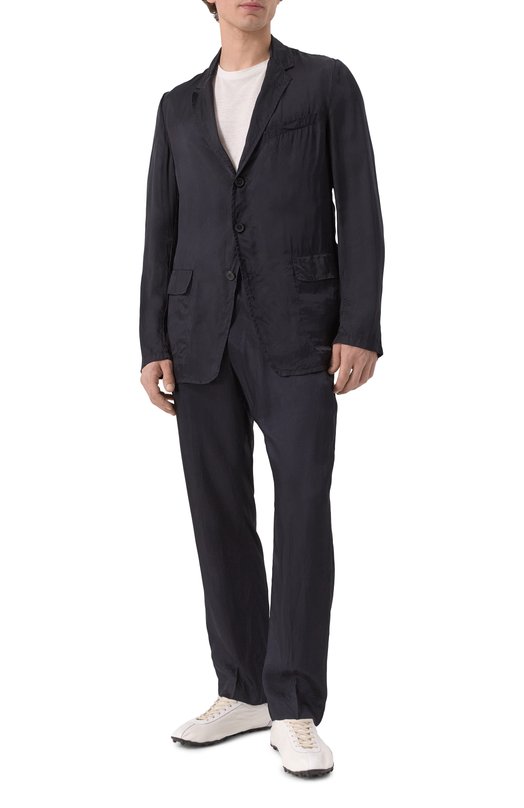 Пиджак из вискозы Dries Van Noten 251-020414-1427 Синий  251-020414-1427 Фото 3
