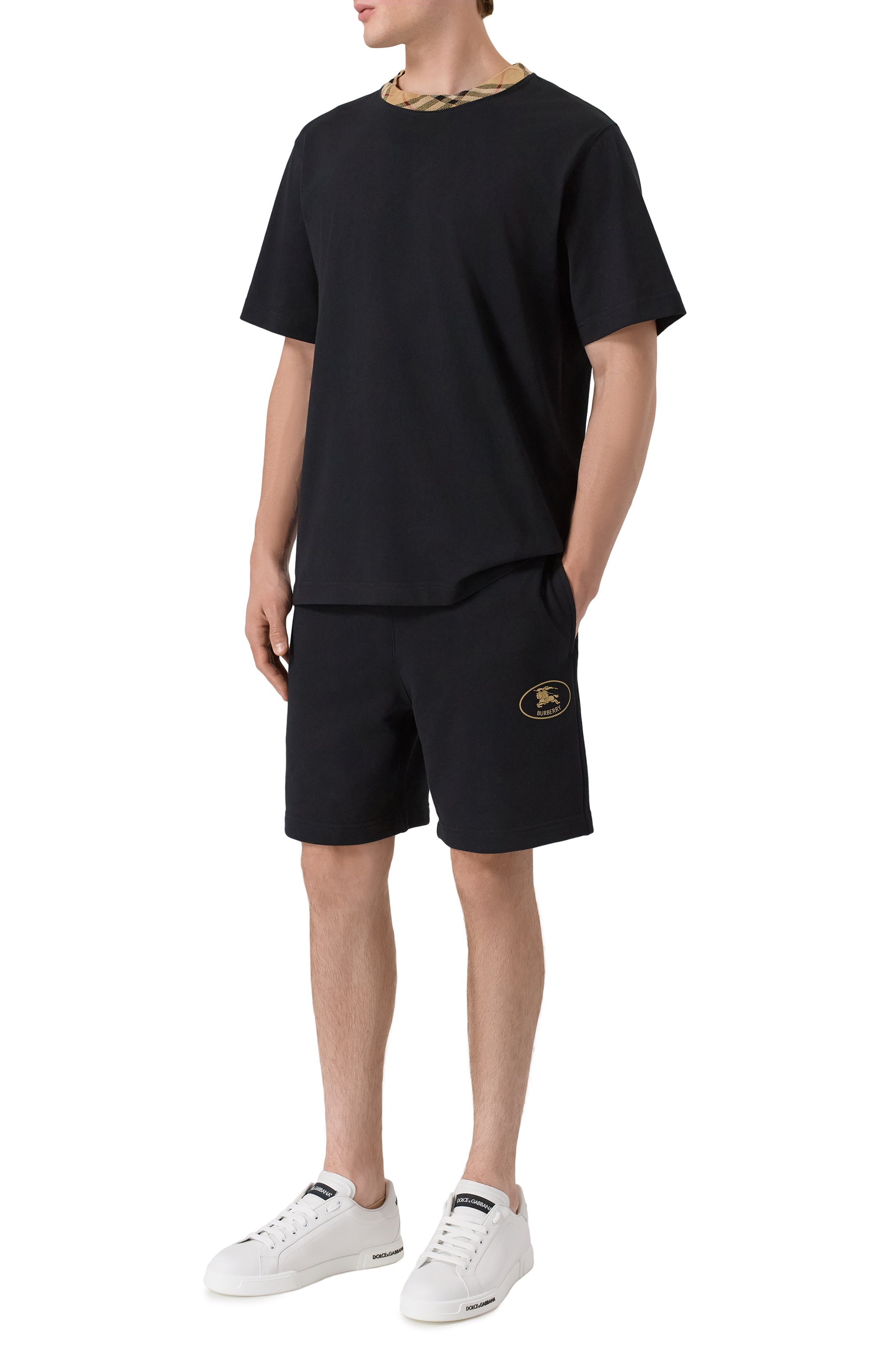 Хлопковая футболка BURBERRY, арт. 8110101, фото 2