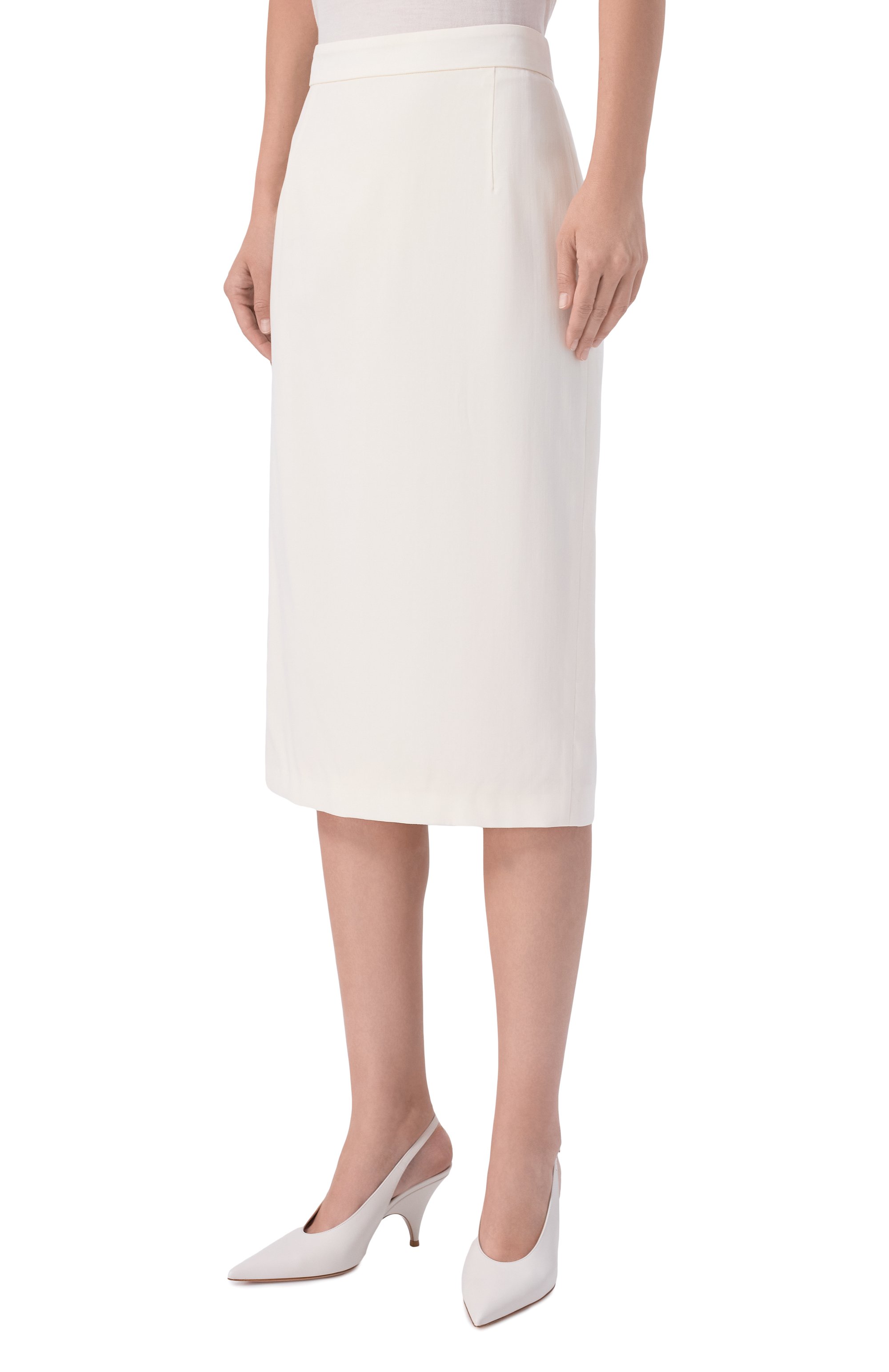 Шерстяная юбка MVST кремового цвета по цене 127500 руб., арт. M26.2PW.S005/F150 TUXED0, фото 3 Шерстяная юбка MVST, арт. M26.2PW.S005/F150 TUXED0, фото 3