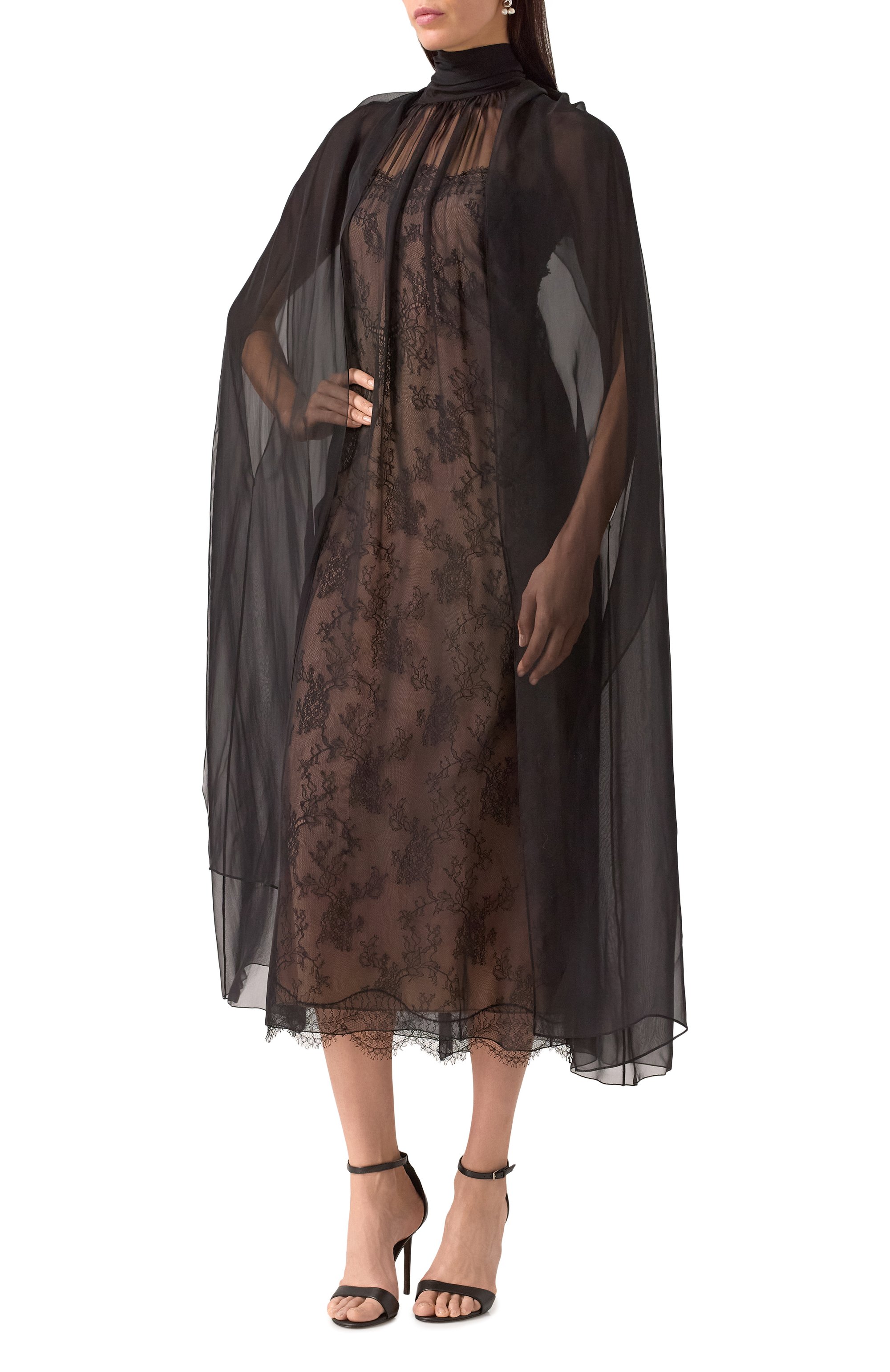 Шелковое платье VALENTINO, арт. 5B0VAEF02UP, фото 3