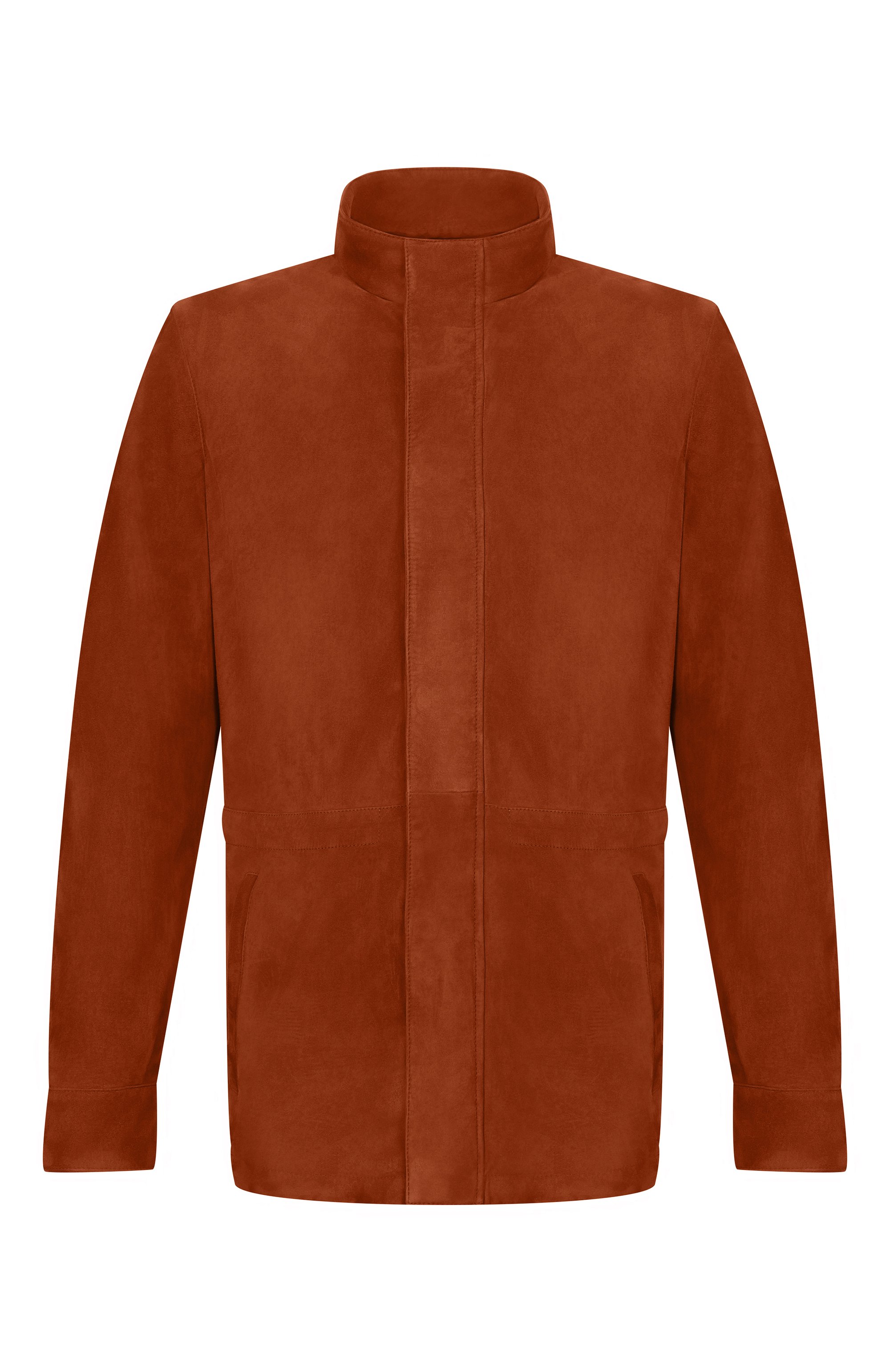 Замшевая куртка MVST оранжевого цвета по цене 639500 руб., арт. M26.CSM.L404/SUEDE, фото 1 Замшевая куртка MVST, арт. M26.CSM.L404/SUEDE, фото 1