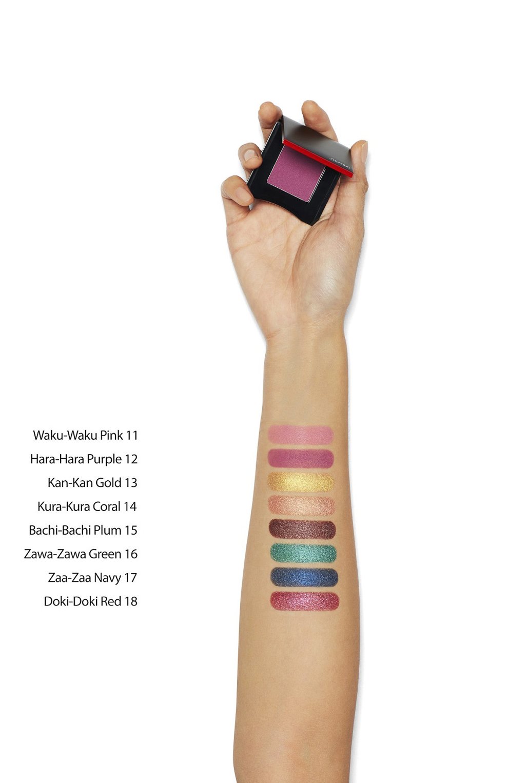 Моно-тени для век powder gel, 18 doki-doki red SHISEIDO, арт. 17722SH, фото 7