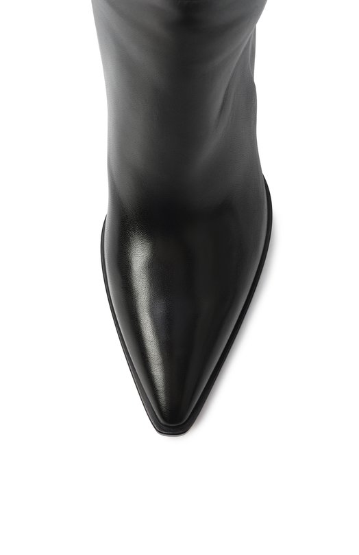 Кожаные сапоги Santoni WSWG59592HI3NHPE Чёрный  WSWG59592HI3NHPE Фото 6