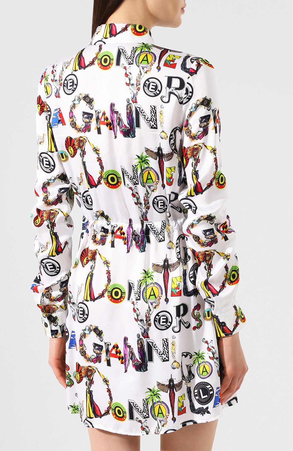 Платье с принтом VERSUS VERSACE разноцветного цвета по цене 67650 руб., арт. BD01143/BT10986, фото 4 Платье с принтом VERSUS VERSACE, арт. BD01143/BT10986, фото 4