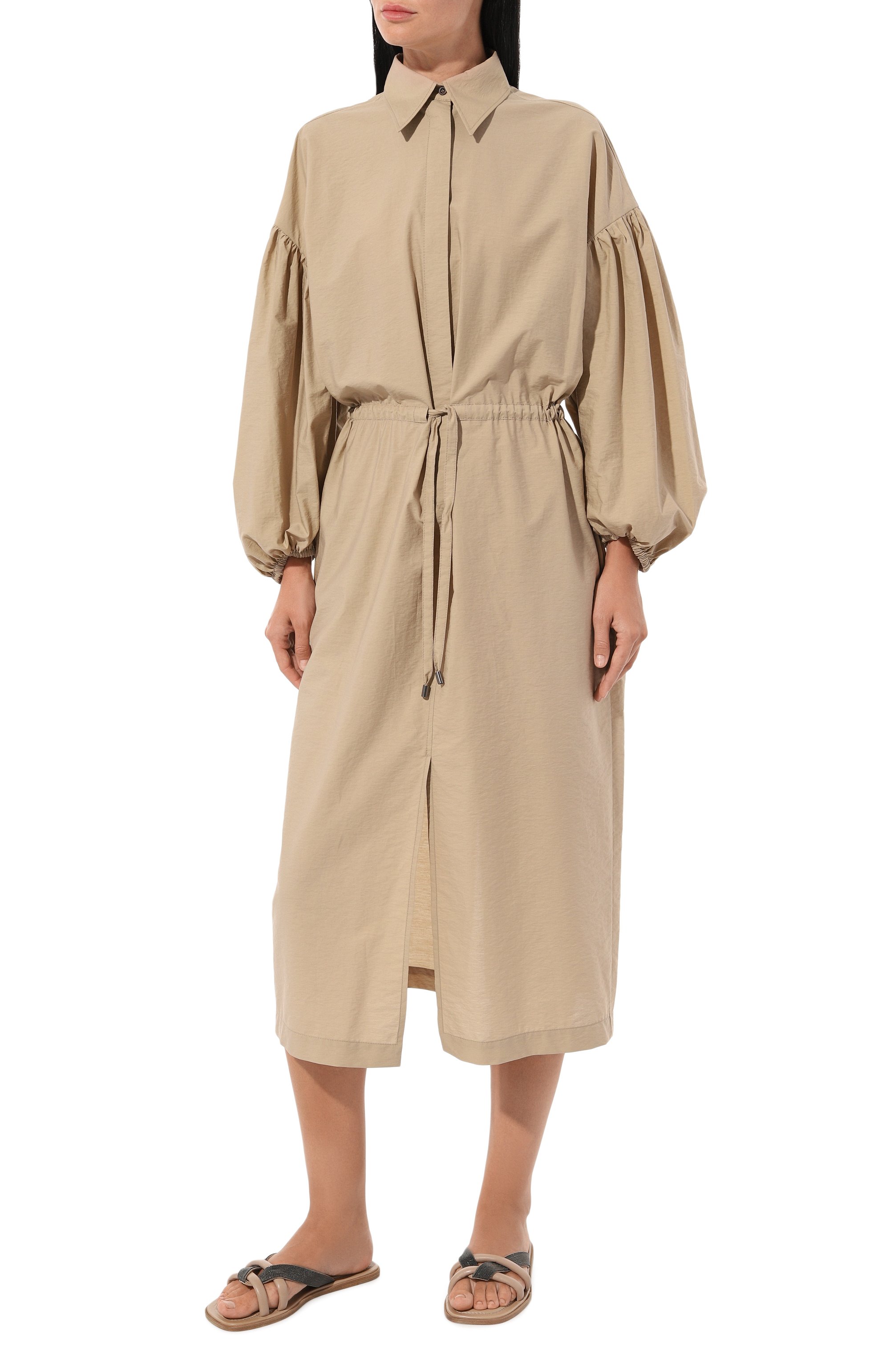 Хлопковое платье BRUNELLO CUCINELLI, арт. M0F79A5174, фото 3